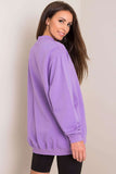 Cozy Long Sleeve Stand-Up Collar Cotton Sweatshirt