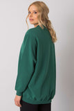 Cozy Long Sleeve Cotton Sweatshirt with Stand-Up Collar