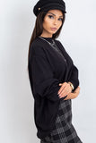 Cozy Long Sleeve Stand-Up Collar Cotton Sweatshirt