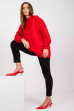 Cozy Long Sleeve Cotton Sweatshirt with Stand-Up Collar