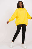 Cozy cotton sweatshirt with long sleeves and stand-up collar.