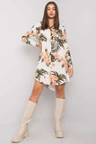 Buttoned Long Sleeve Everyday Dress in Viscose