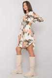 Buttoned Long Sleeve Everyday Dress in Viscose