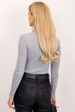 Chic Women's Long-Sleeve Basic Blouse with Wavy Edges