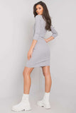 Fitted Pencil Dress with 3/4 Sleeves and Heart Neckline