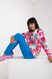 Zippered Long-Sleeved Sweatshirt with Side Pockets