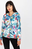 Zippered Hooded Sweatshirt with Side Pockets