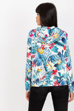 Zippered Hooded Sweatshirt with Side Pockets
