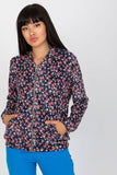 Women's Long-Sleeved Zippered Sweatshirt with Pockets