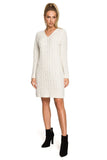 Warm Knitted Plaid Dress for Cozy Days and Evenings