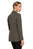 Feminine Waisted Blazer with Patch Pockets