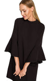 Charming A-Line Dress with Ruffled Sleeves and Ribbon Detail