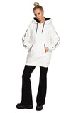 Cozy Statement Tunic with Unique Design and Warm Fleece