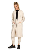 Cozy Oversized Zip Sweatshirt with Ribbed Neck