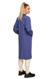 Cozy Zip-Up Sweatshirt with Pockets and Ribbed Neck