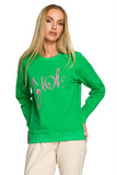 Versatile Embroidered Sweatshirt for Sporty Elegance