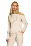 Versatile Embroidered Sweatshirt for Sporty Elegance