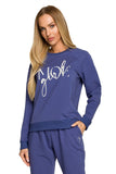 Versatile Embroidered Sweatshirt for Sporty Elegance