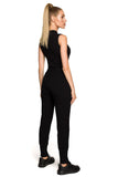 Embroidered Sweatpants with Stylish Slits and Accents