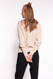 Cozy Acrylic-Cotton Blend Knit Sweater for All Seasons
