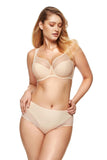 Elegant Knit and Tulle Bra with Flirtatious Detail