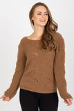 Cozy Acrylic-Mohair Wool Blend Sweater - One Size
