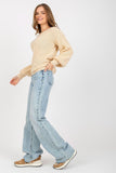 Cozy Acrylic-Mohair-Wool Blend Knit Sweater