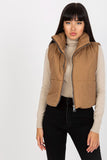 Insulated Quilted Women's Zippered Vest with Lining