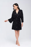 Silky Viscose Classic Bathrobe with Adjustable Belt