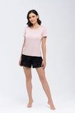 Stylish T-Shirt and Short Shorts Pajama Set