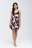 Floral Lace-Trimmed Viscose Nightgown for Relaxed Nights