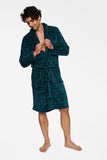 Men's Soft Tie Belt Bathrobe with Pockets