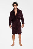 Men's Soft Tie Belt Bathrobe with Slip Pockets