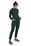 Chic Knit Pants with Elastic Waistband and Side Pockets