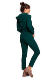 Chic Knit Pants with Elastic Waistband and Side Pockets