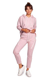 Stylish Knitted Sweatpants with Decorative Zips and Pockets