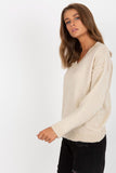 Heart Neckline Long Sleeve Women's Sweater - Versatile Style