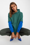 Extended Cut Women's Hooded Sweatshirt with Long Sleeves