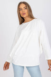 Loose-Fit Long Sleeve Round Neck Women's Blouse
