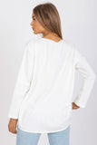 Loose-Fit Long Sleeve Round Neck Women's Blouse