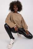 Embroidered Long Sleeve Women's Blouse with Round Neckline