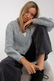 Buttoned Long Sleeve Women's Sweater for All Occasions