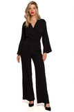 Elegant Flared Sleeve Jumpsuit for Special Occasions
