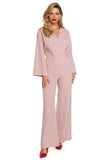 Elegant Flared Sleeve Jumpsuit for Special Occasions