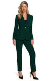 Elegant Fully Lined Jacket with Decorative Metal Buttons