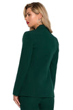 Elegant Fully Lined Jacket with Decorative Metal Buttons