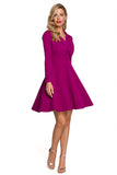 Charming Flared Dress with Envelope Neckline for Effortless Style
