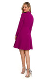 Charming Flared Dress with Envelope Neckline for Effortless Style