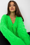 Elegant Openwork Women's Button-Down Sweater