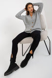 Button Closure Long Sleeve Women's Sweater - Versatile Style